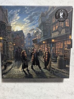 Harry Potter Diagon Alley Thomas Kinkade 500pc Puzzle CEACO Silver Select NIB